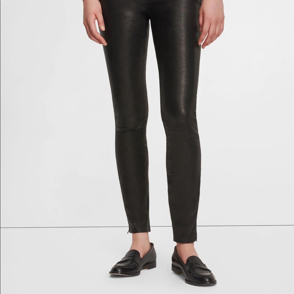 J Brand L8001 Mid-Rise Legging in Stretch Leather